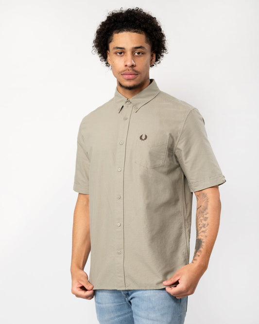 Fred Perry Mens Short Sleeve Oxford Shirt