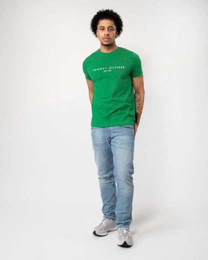 Tommy Hilfiger Tommy Logo Basic Mens T-Shirt - Olympic Green
