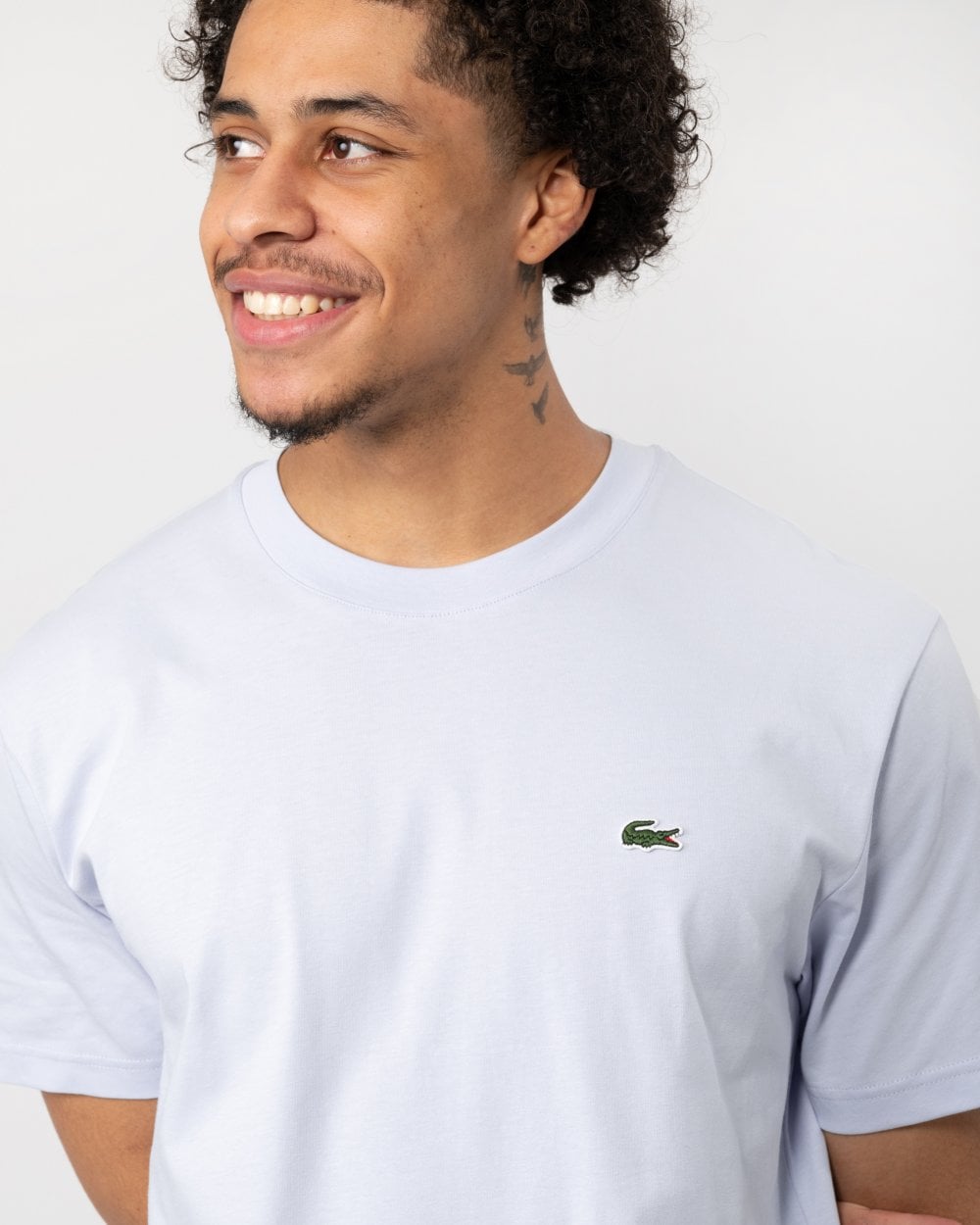Lacoste Mens Classic Fit Cotton Jersey T-Shirt - Phoenix Blue J2G