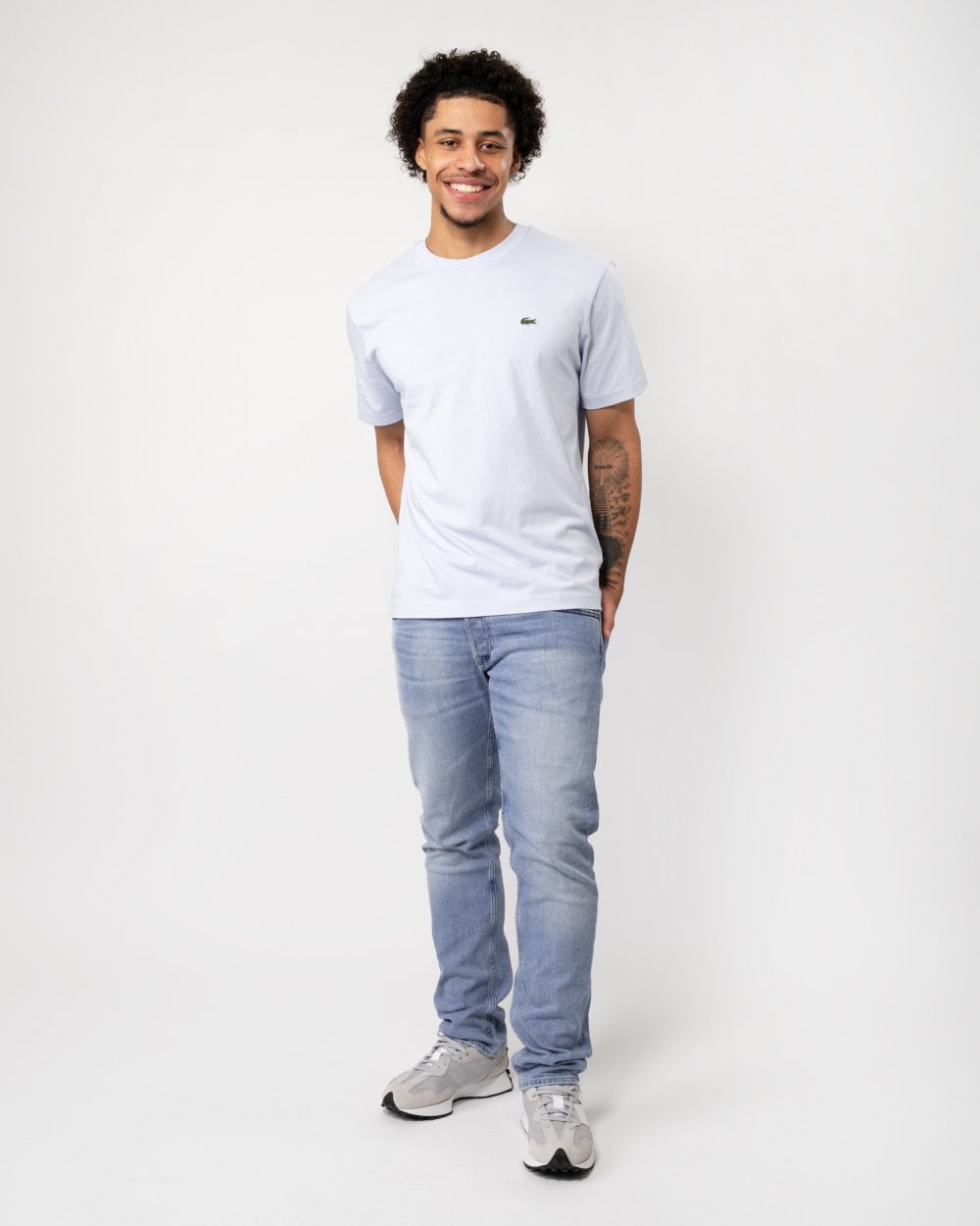 Lacoste Mens Classic Fit Cotton Jersey T-Shirt - Phoenix Blue J2G