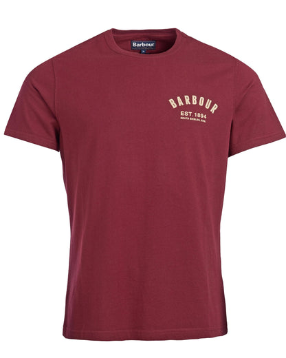 Barbour Preppy Mens T-Shirt - Ruby