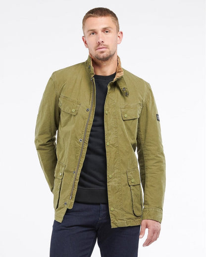 Barbour International Summer Wash Duke Mens Jacket - Dusky Green
