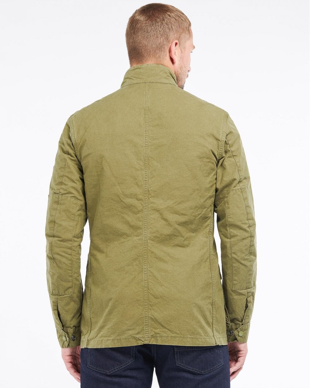 Barbour International Summer Wash Duke Mens Jacket - Dusky Green