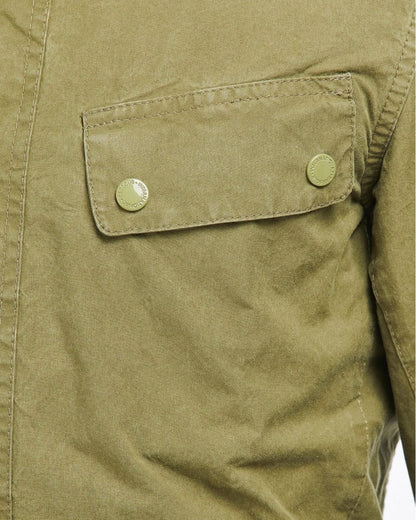 Barbour International Summer Wash Duke Mens Jacket - Dusky Green