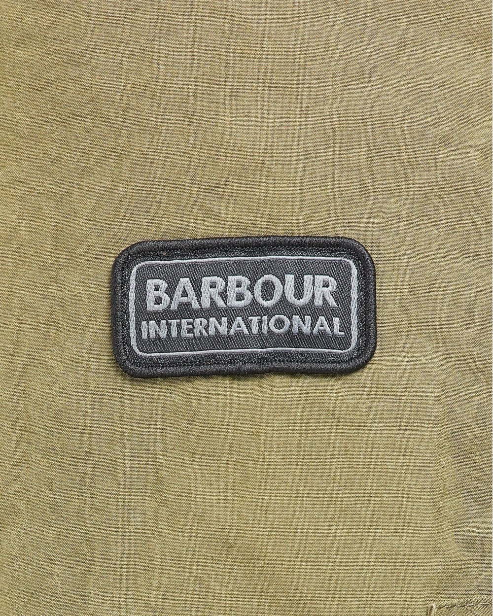 Barbour International Summer Wash Duke Mens Jacket - Dusky Green