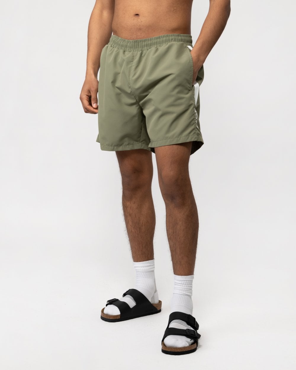 BOSS Orange Dolphin Mens Quick-Dry Swim Shorts with Logo Details