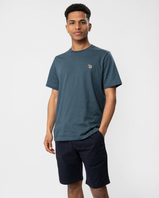 PS Paul Smith Mens Regular Fit Short Sleeve Zebra Badge T-Shirt
