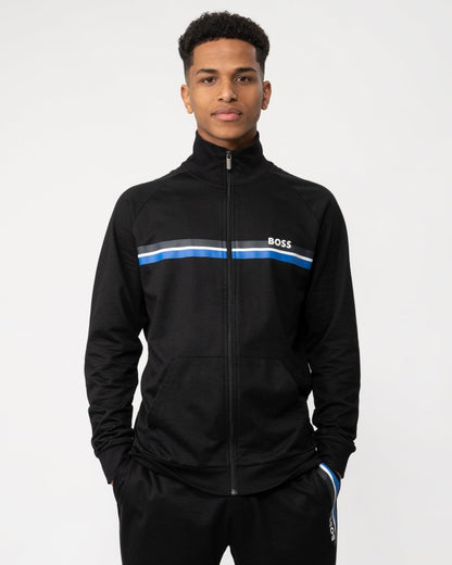 BOSS Orange BOSS Orange Authentic Mens Funnel Neck Full Zip Loungewear Sweatshirt