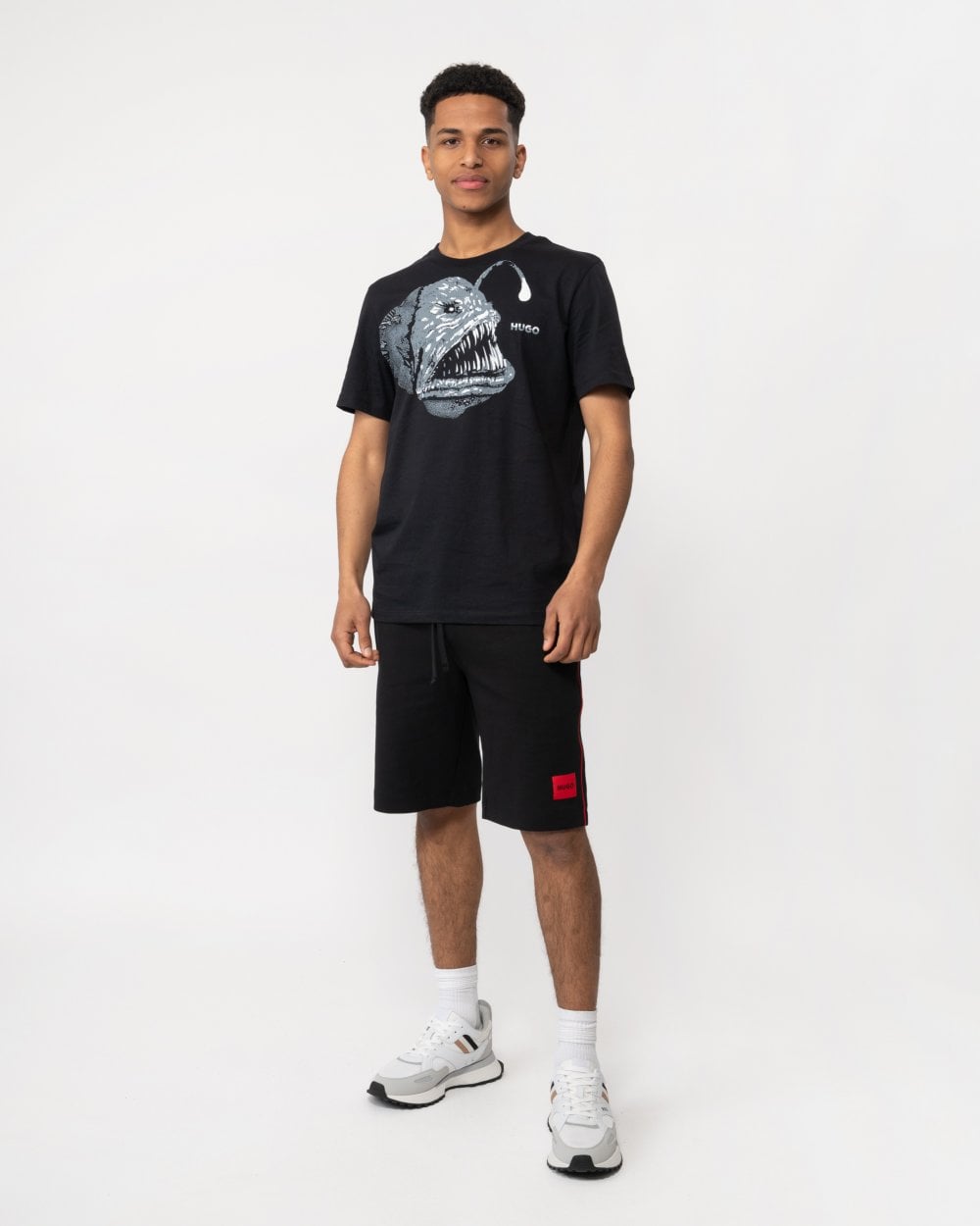 HUGO HUGO Mens Logo Badge Loungewear Shorts