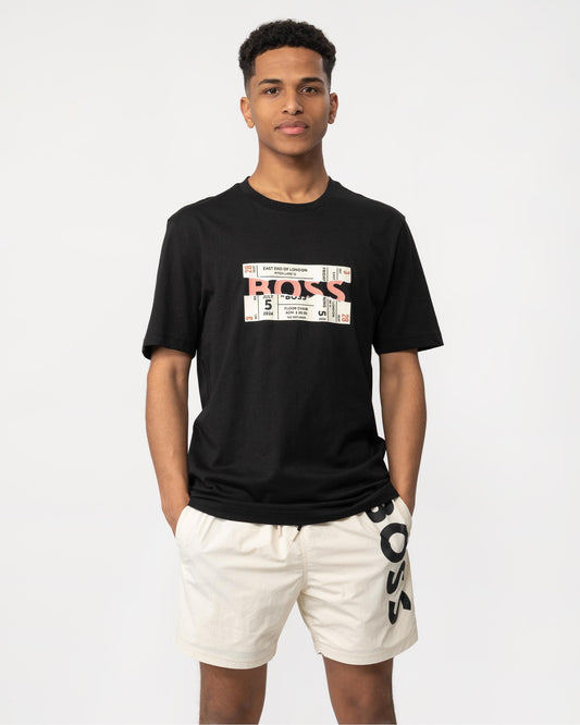 BOSS Orange BOSS Orange Boss Ticket Mens Graphic Print T-Shirt