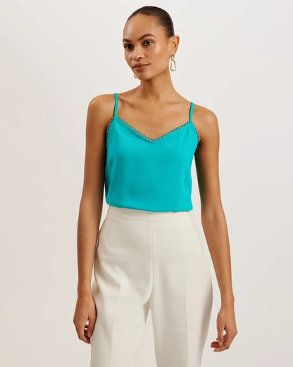 Ted Baker Andreno Womens Strappy Cami With Looped Trims