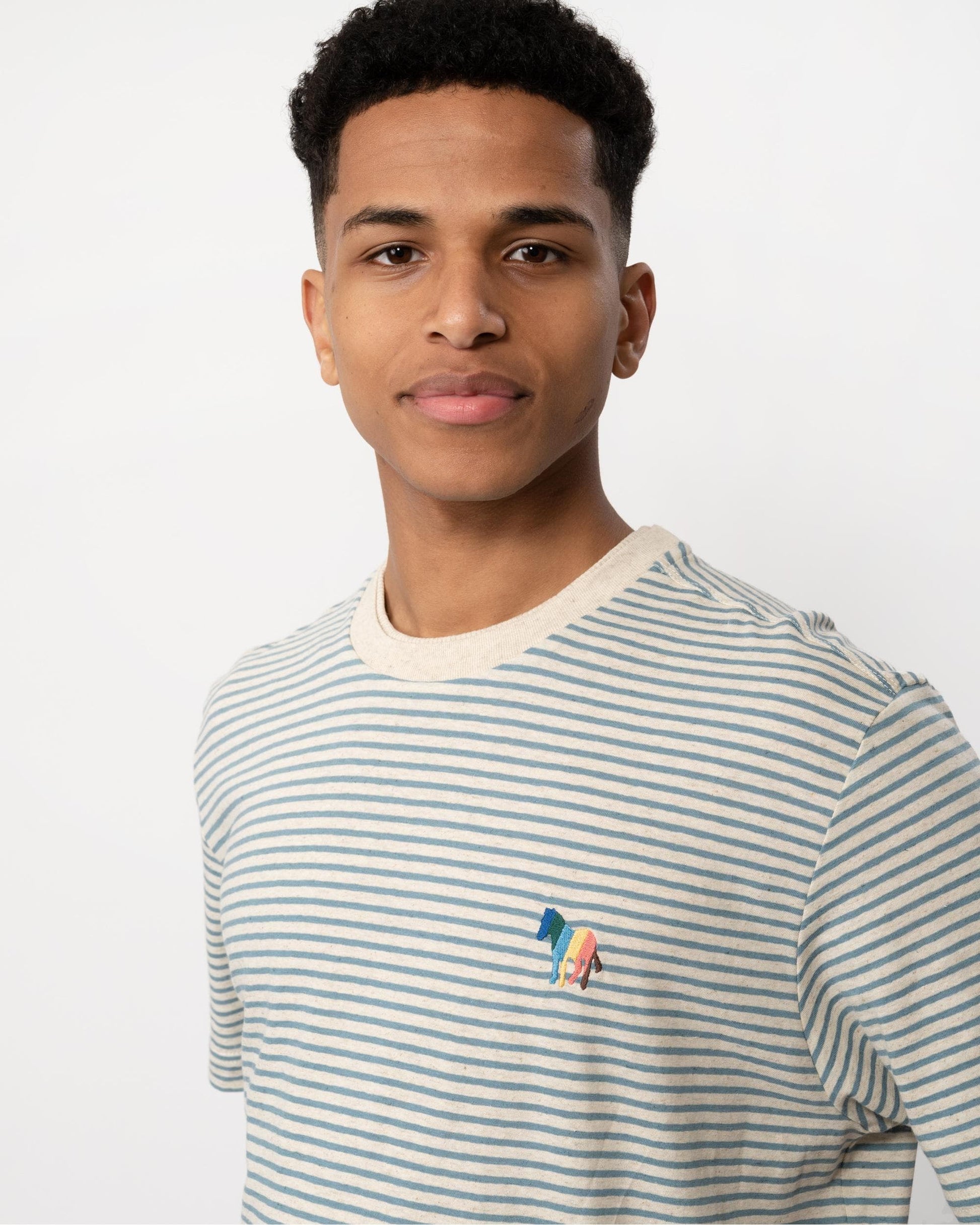 Paul Smith PS Paul Smith Mens Reg Fit Short Sleeve Broad Zebra T-Shirt