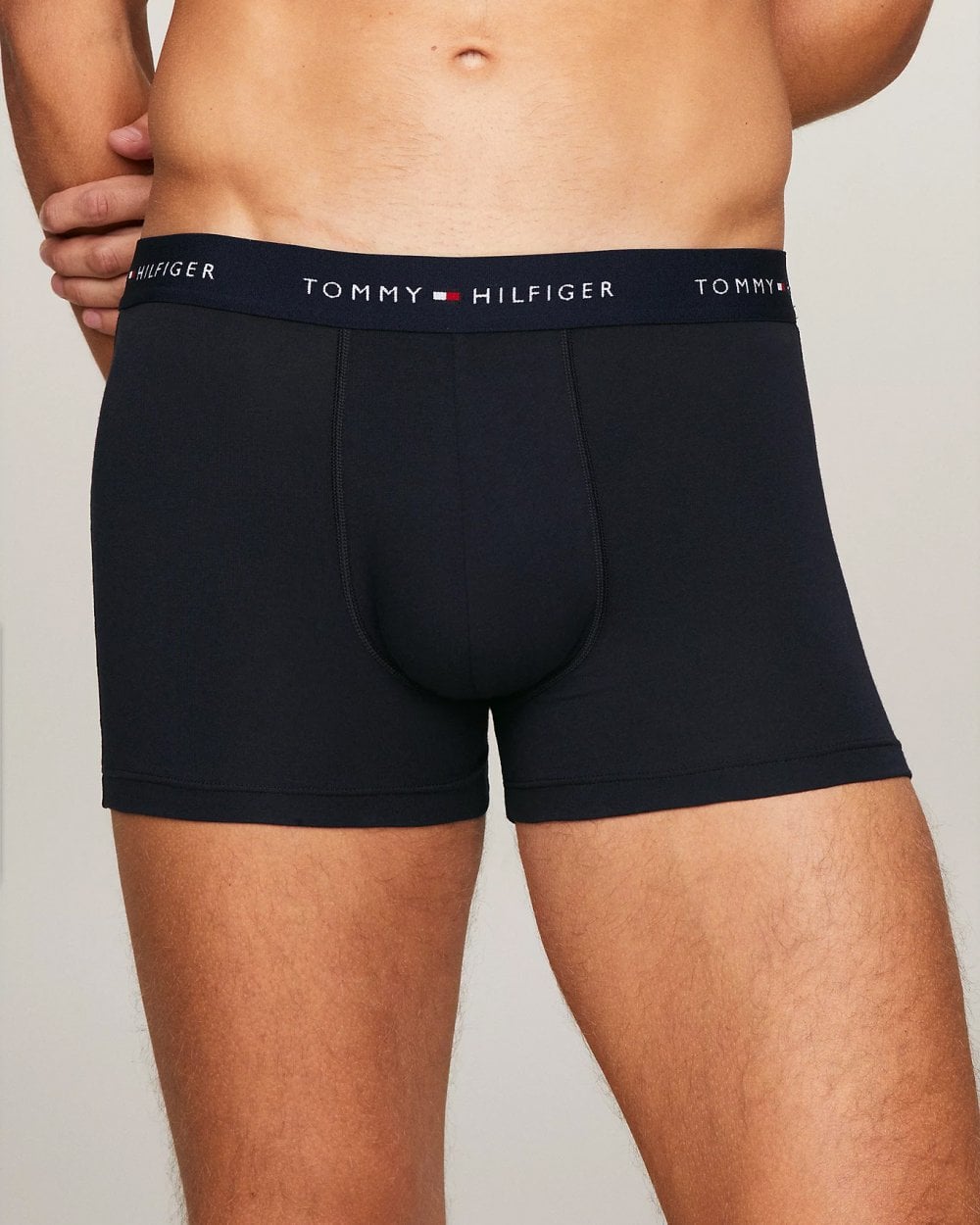 Tommy Hilfiger 3 Pack Mens Colour Waistband Trunks - Valley Yellow/Blue Spell/Desert Sky