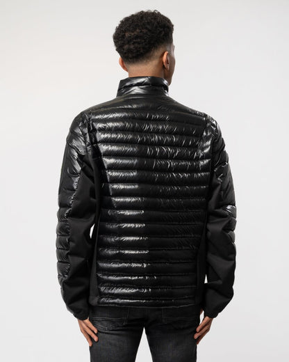 BOSS Green J Techno Mens Lightweight Water-Repellent Jacket With Down Filling - Black 001