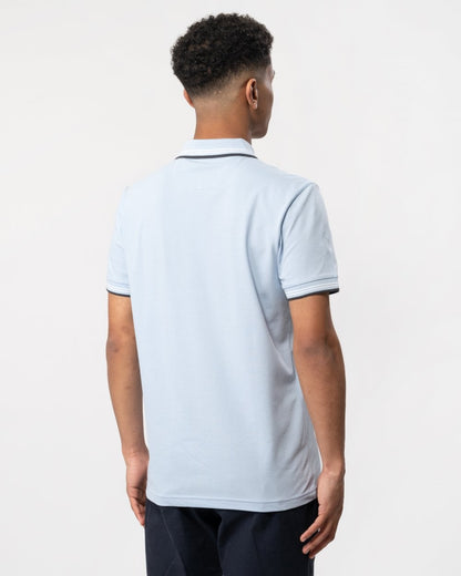 BOSS Green Paul Mens Short Sleeve Polo Shirt With Contrast Tipping - Pale Purple 527