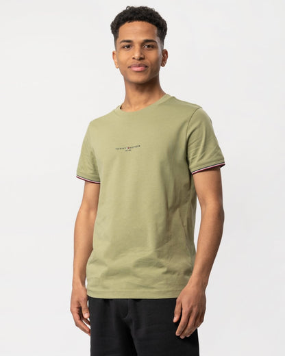 Tommy Hilfiger Tommy Logo Tipped Mens T-Shirt