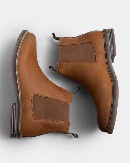 Barbour Farsley Mens Chelsea Boots - Dark Tan