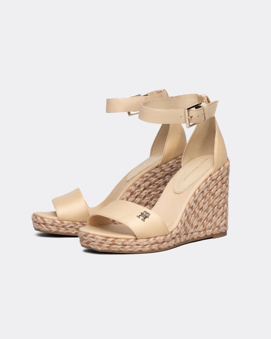 Tommy Hilfiger Colorful High Wedge Womens Satin Espadrilles