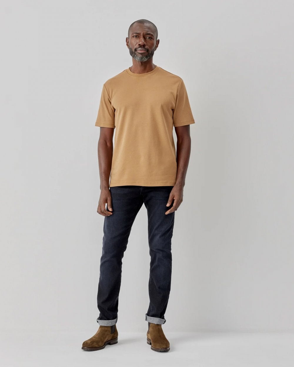 Oliver Sweeney Palmela Mens Crew Neck T-Shirt - Camel