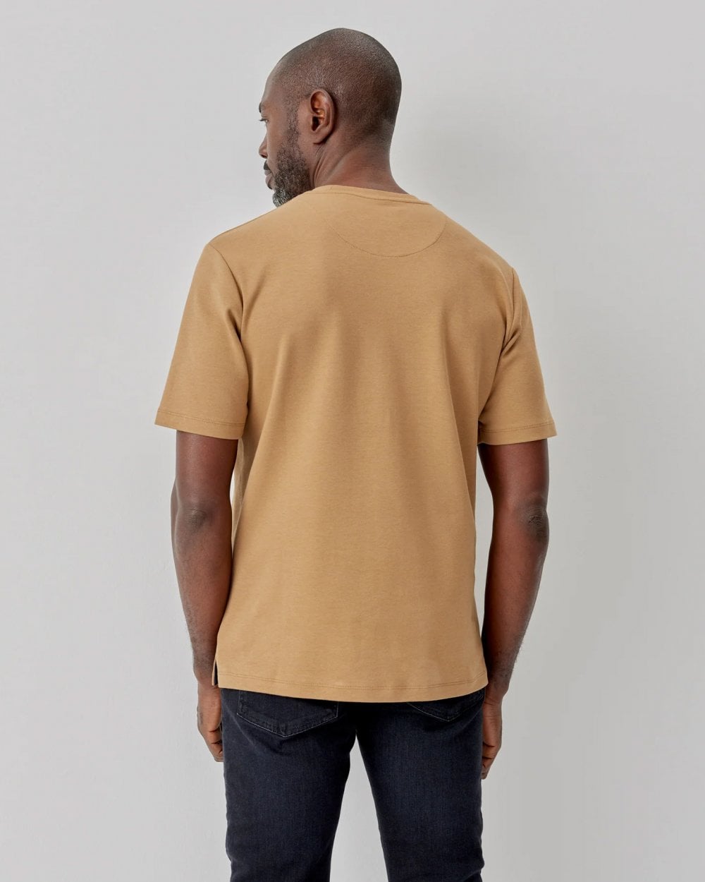 Oliver Sweeney Palmela Mens Crew Neck T-Shirt - Camel