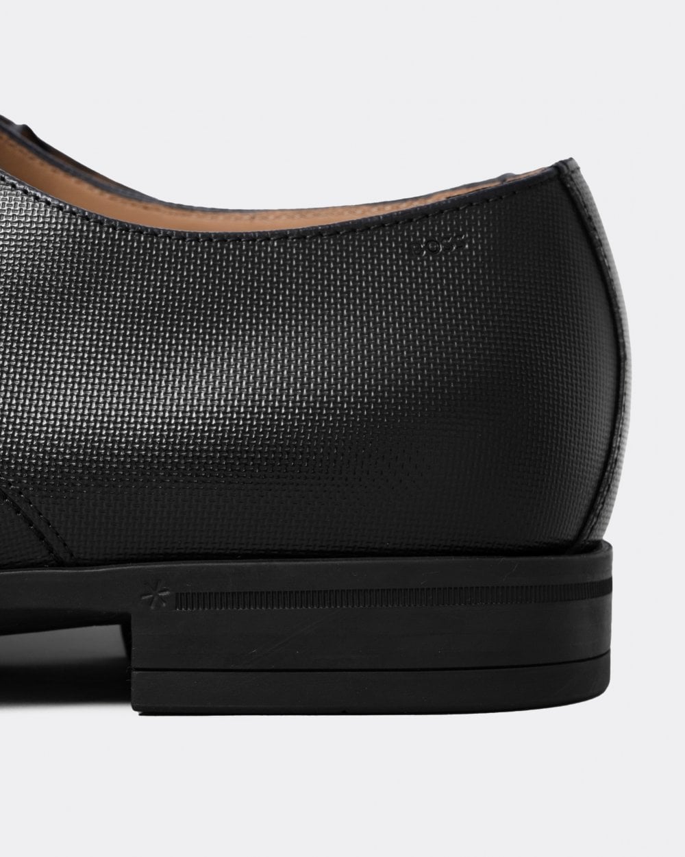 BOSS Orange Kensington Mens Embossed Leather Derby Shoes With Rubber Outsole