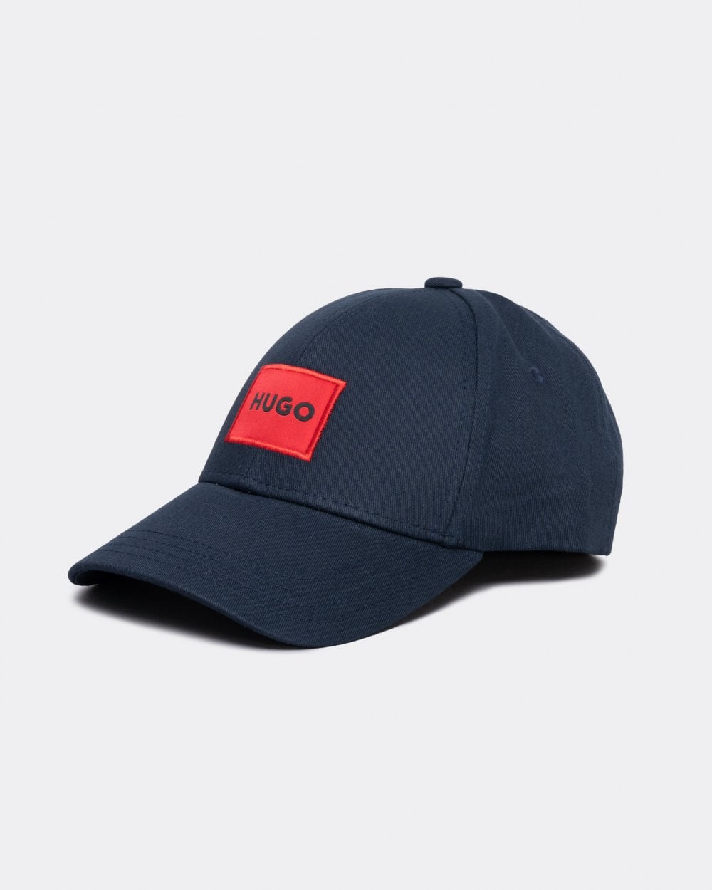 HUGO Men-X 581-RL Mens Cotton-Twill Cap With Red Logo Label - Dark Blue 405