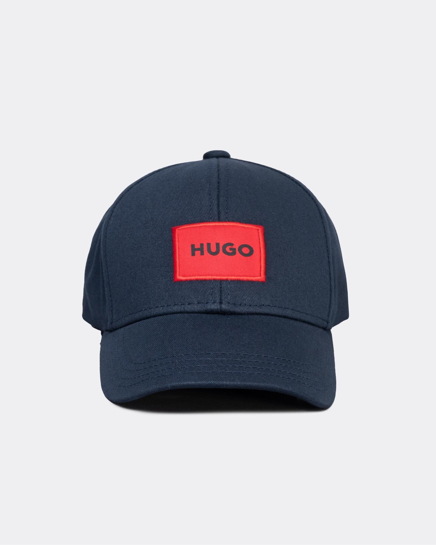 HUGO Men-X 581-RL Mens Cotton-Twill Cap With Red Logo Label - Dark Blue 405