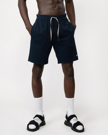 BOSS Orange Unique Mens Stretch-Cotton Pyjama Shorts with Logo Print