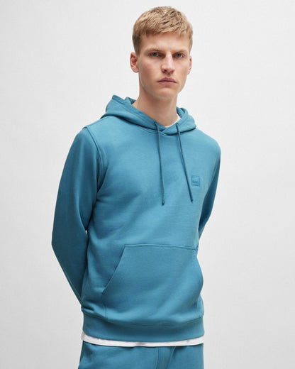 BOSS Orange Wetalk Mens Pullover Hoodie With Logo Patch
