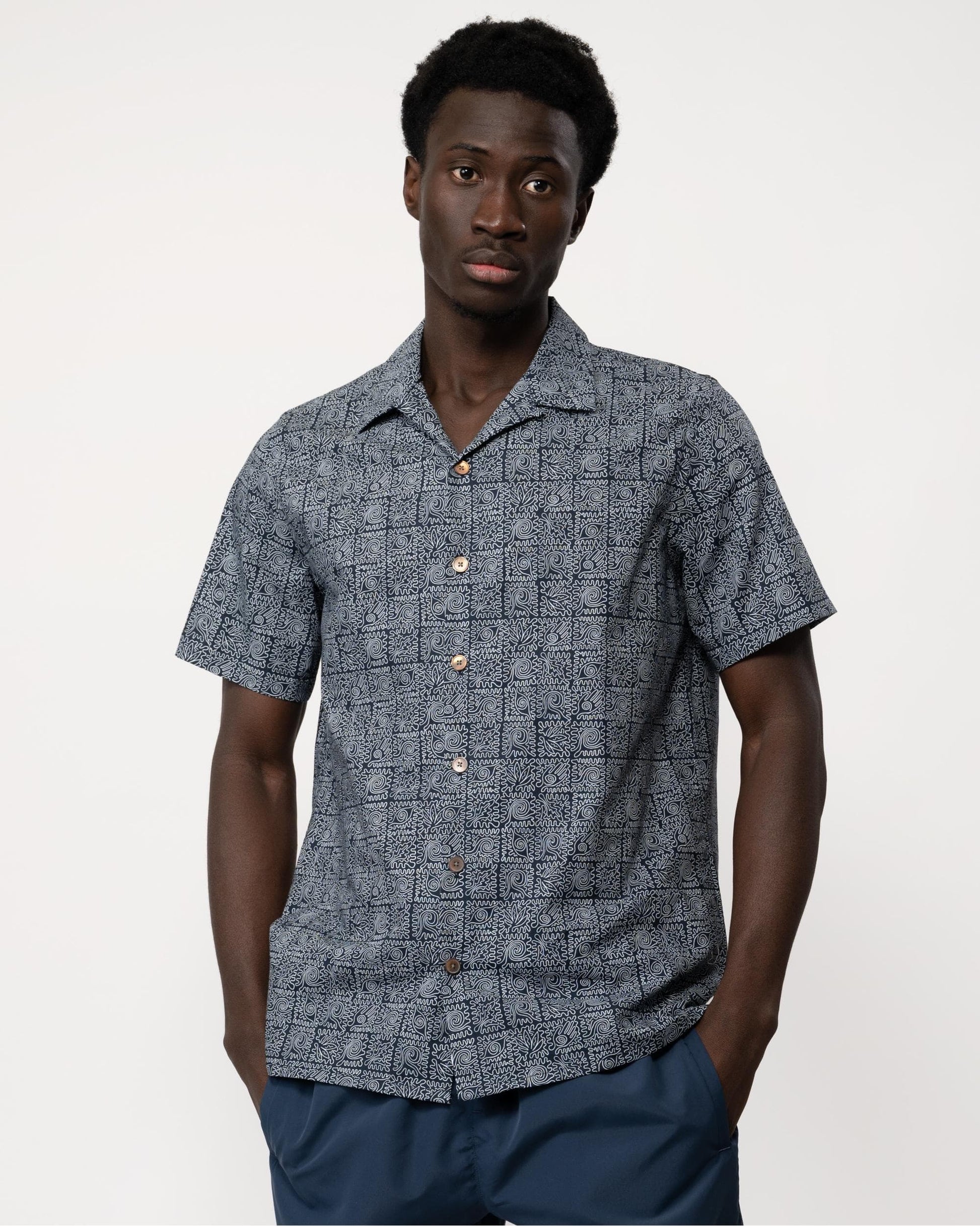 Paul Smith PS Paul Smith Mens Regular Fit Short Sleeve Printed Shirt 