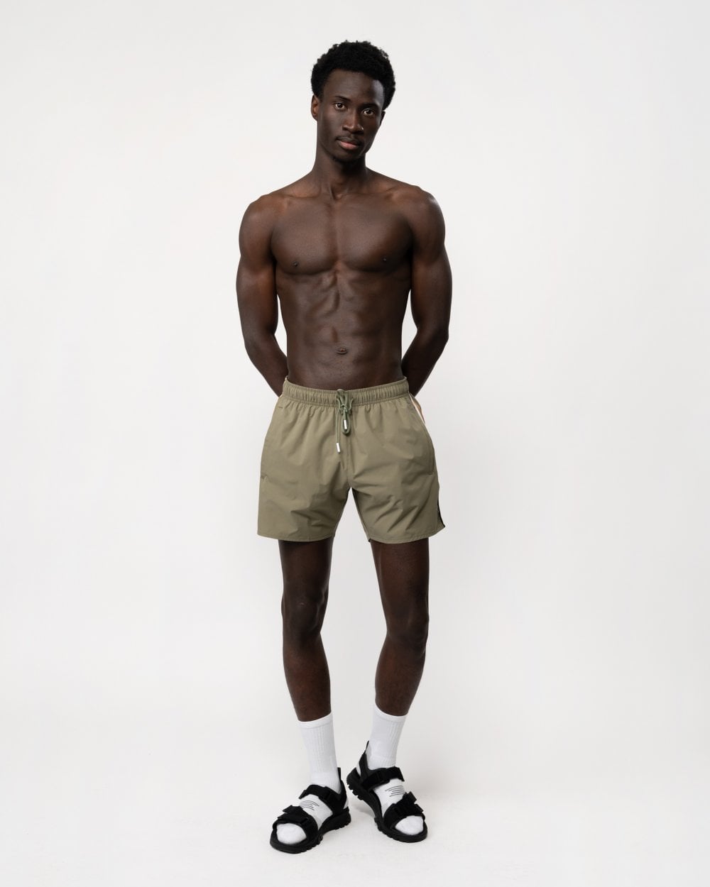 BOSS Orange Iconic Mens Swim Shorts - Beige/Khaki 250