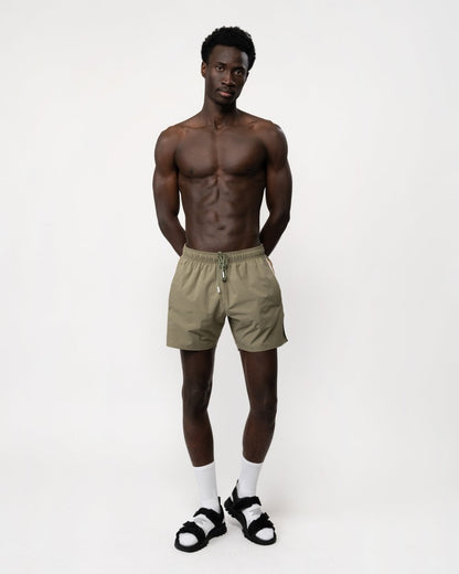 BOSS Orange Iconic Mens Swim Shorts - Beige/Khaki 250