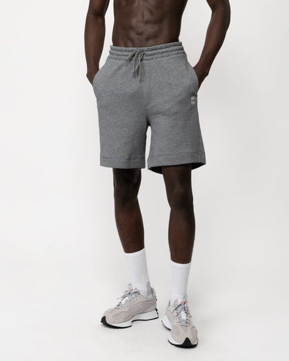 BOSS Orange Sewalk Mens Cotton-Terry Shorts With Logo Badge
