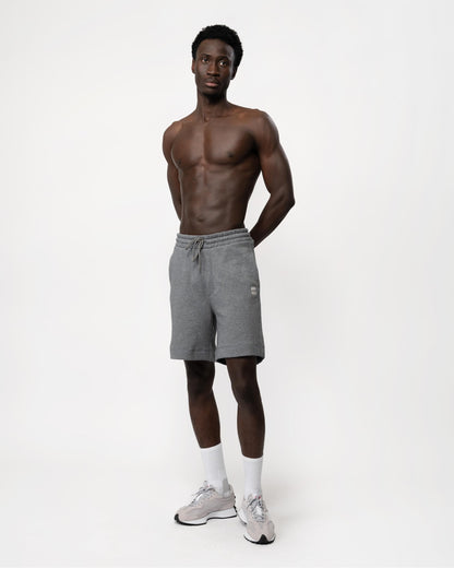 BOSS Orange Sewalk Mens Cotton-Terry Shorts With Logo Badge - Light/Pastel Grey 051