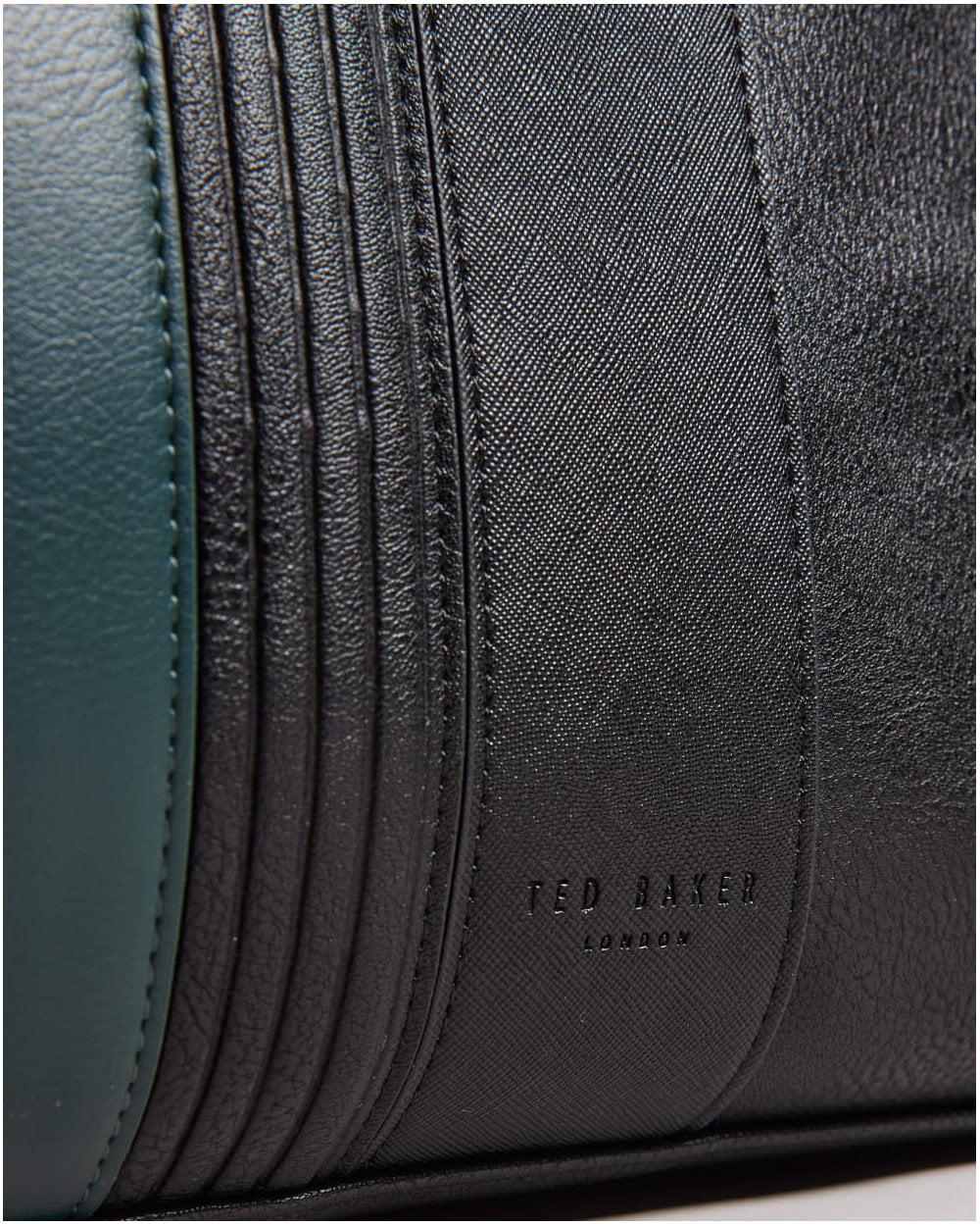 Ted Baker Evian Mens Striped PU Bowler Bag