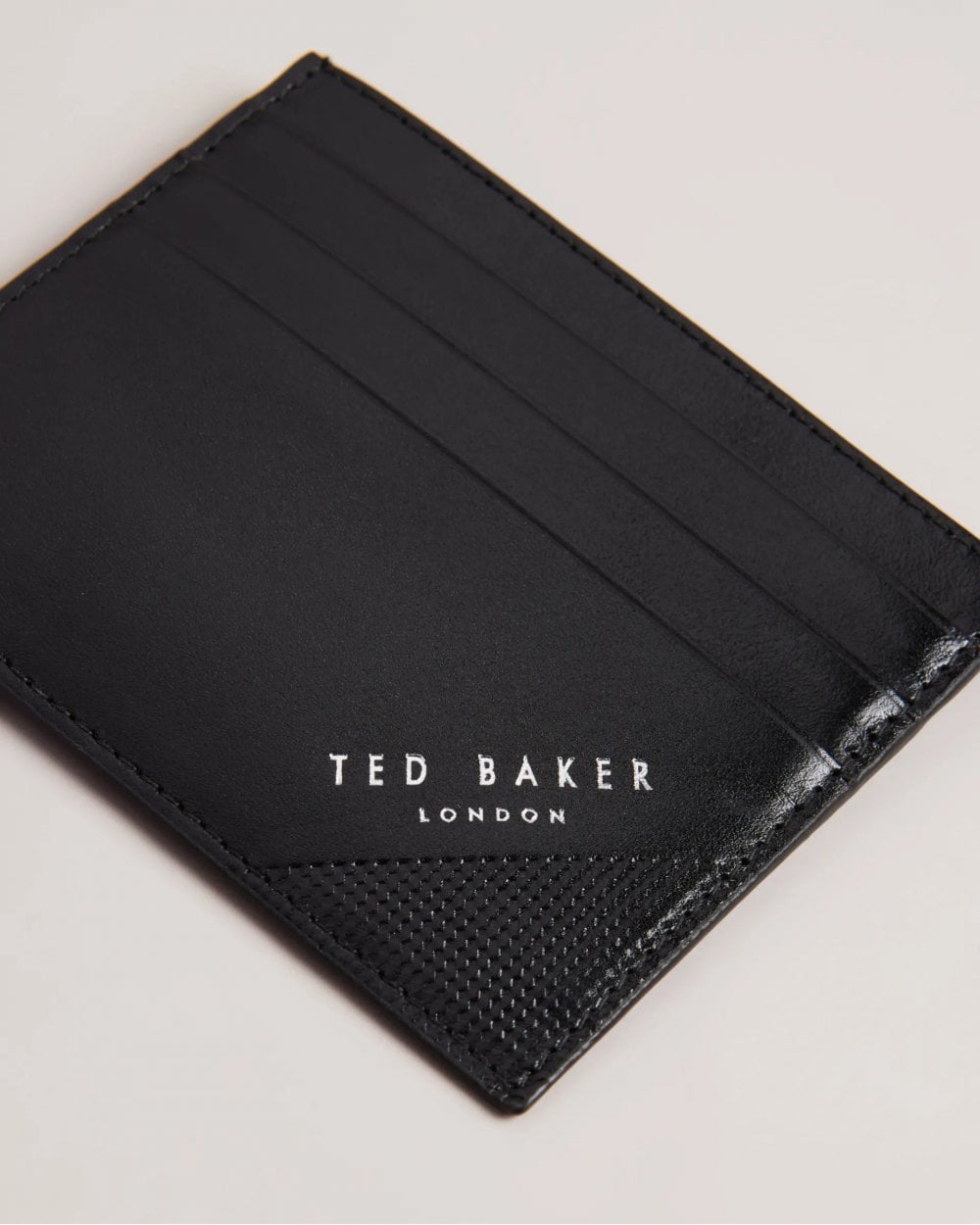 Ted Baker Raffle Mens Embossed Corner Leather Cardholder