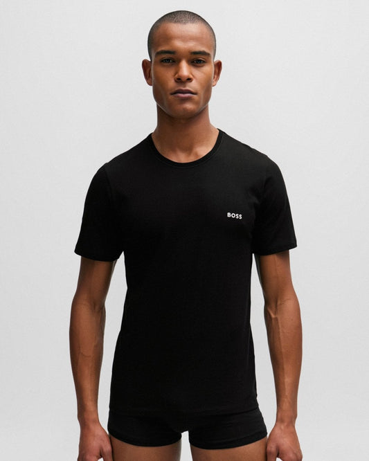 BOSS Orange BOSS Orange Mens 3-Pack of Classic Underwear T-Shirts in Cotton Jersey 