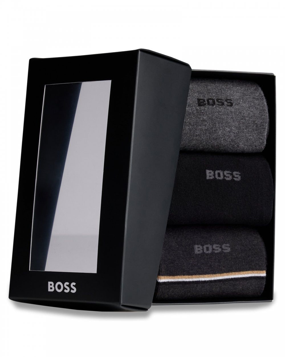 BOSS Orange BOSS Orange Mens 3 Pack Striped Socks Gift Set