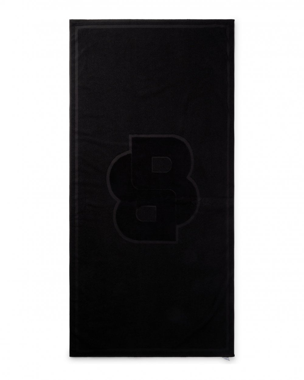 BOSS Orange Toni Cotton Beach Towel with Double Monogram