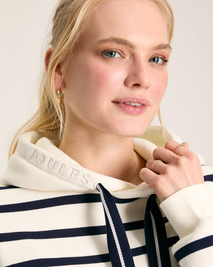 Joules Milbourne Womens Pullover Hoodie - French Navy Stripe