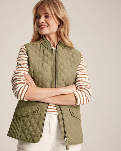 Joules Minx Womens Diamond Quilt Gilet 223570