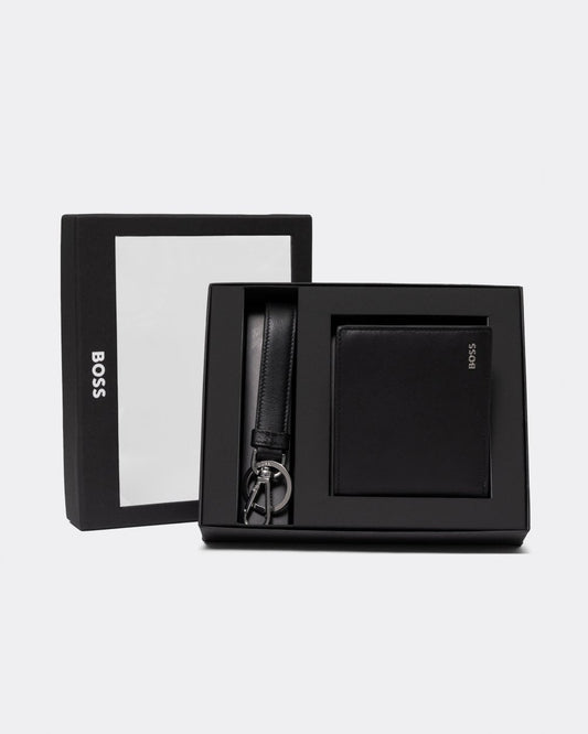 BOSS Orange Mens Key Holder & Wallet Gift Set
