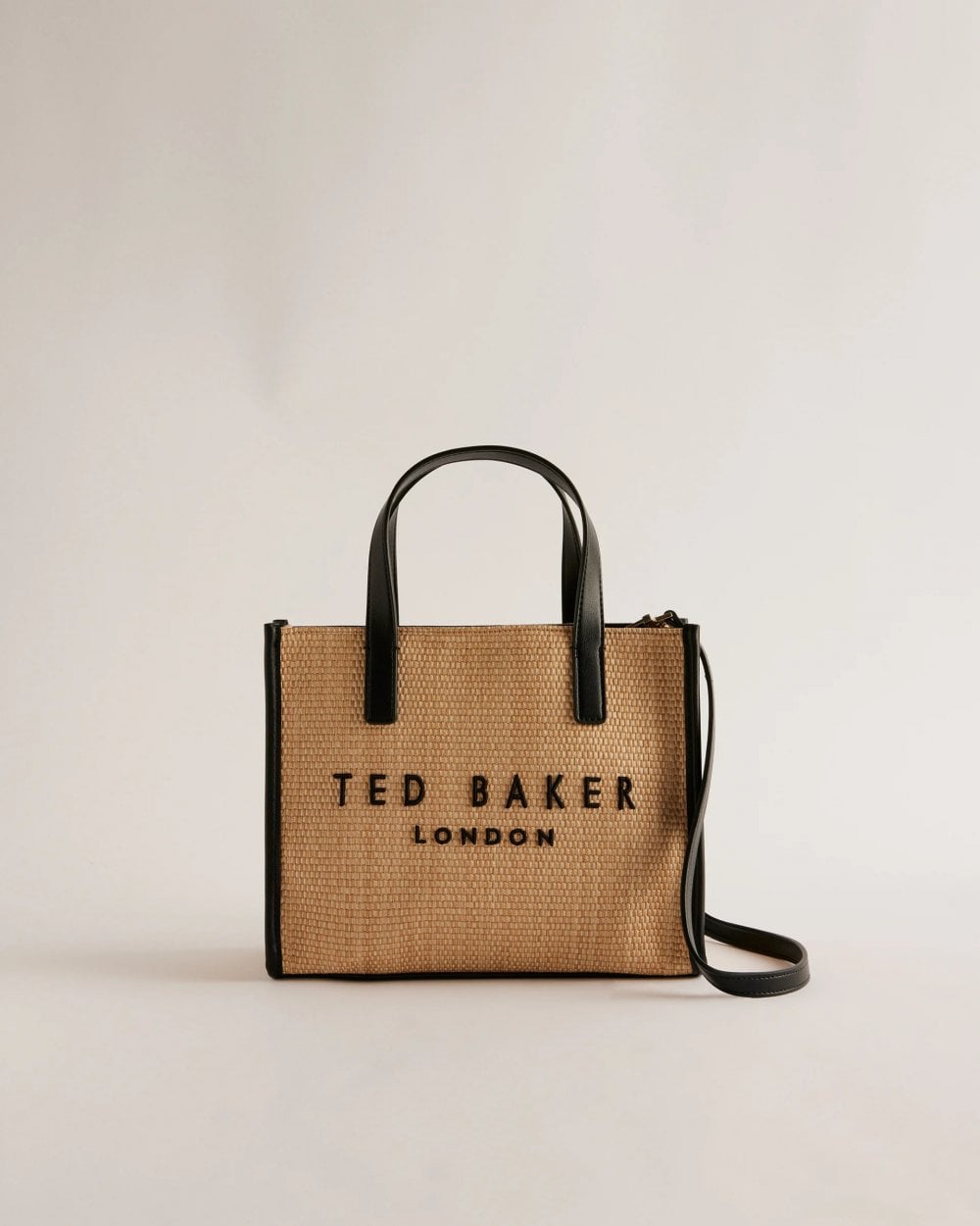 Ted Baker Paolina Womens Faux Raffia Small Icon Bag