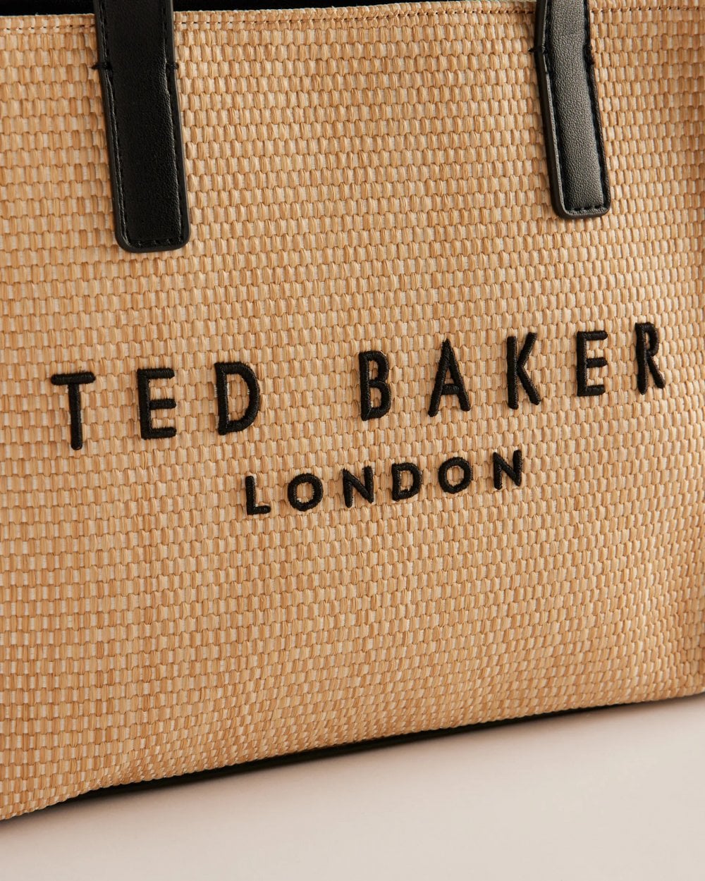 Ted Baker Paolina Womens Faux Raffia Small Icon Bag