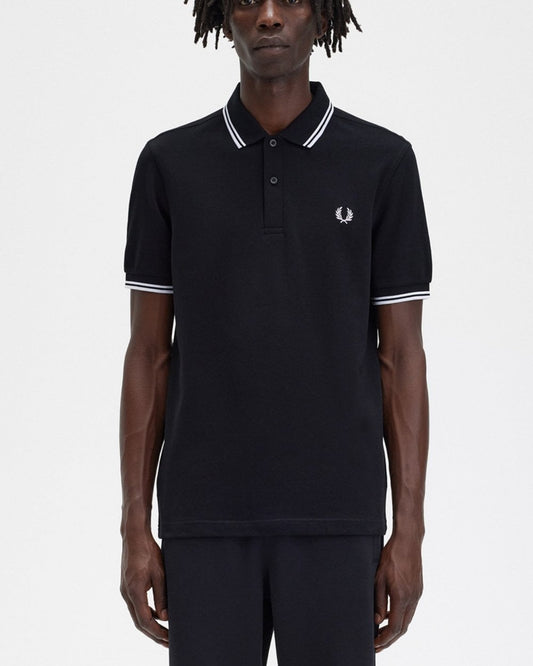 Fred Perry Mens Twin Tipped Signature Polo Shirt NOS