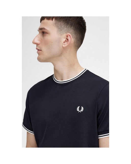 Fred Perry Mens Twin Tipped T-Shirt NOS - Black 102