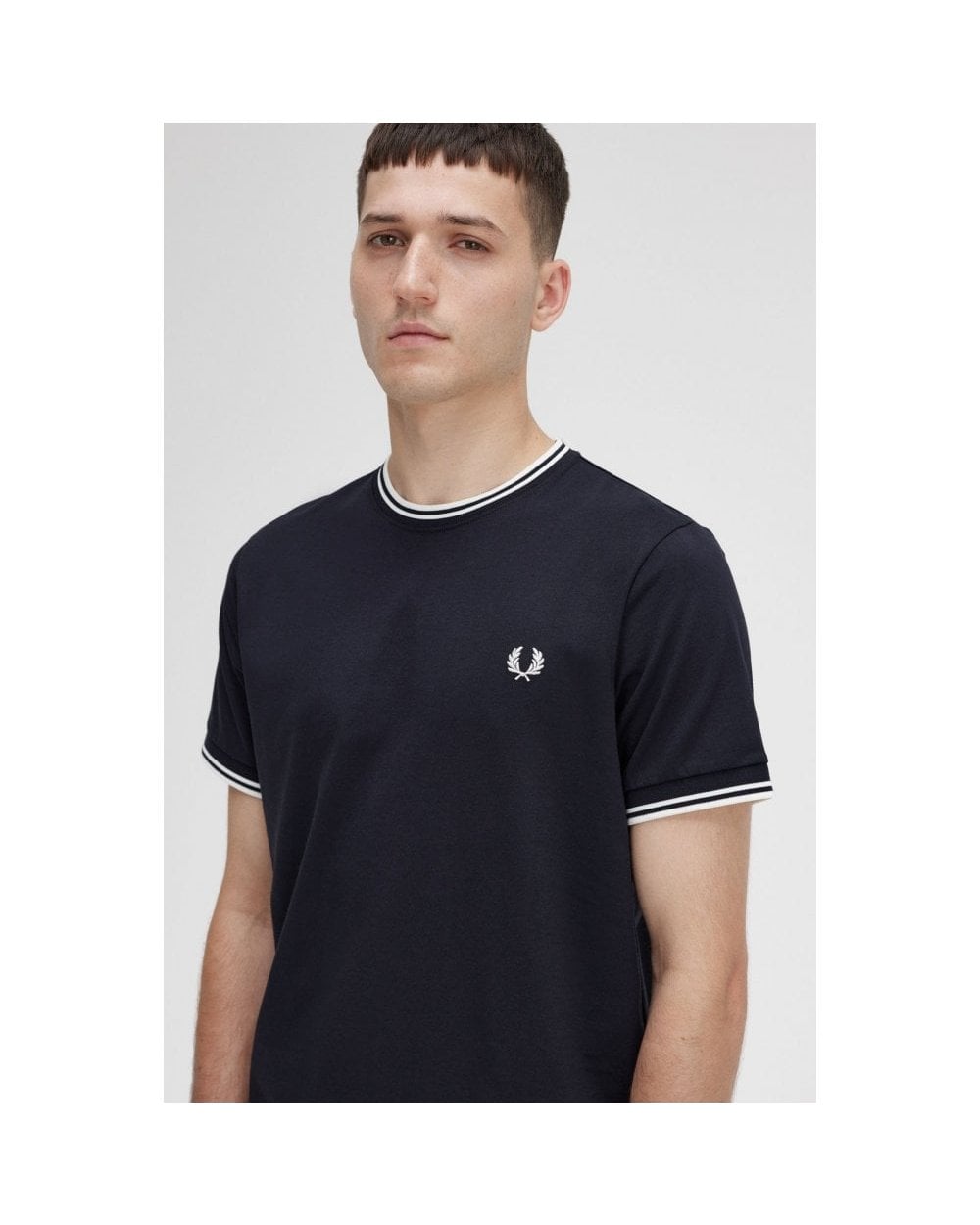 Fred Perry Mens Twin Tipped T-Shirt NOS - Black 102