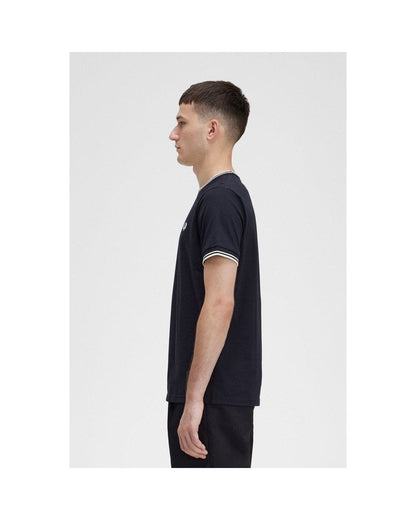 Fred Perry Mens Twin Tipped T-Shirt NOS - Black 102