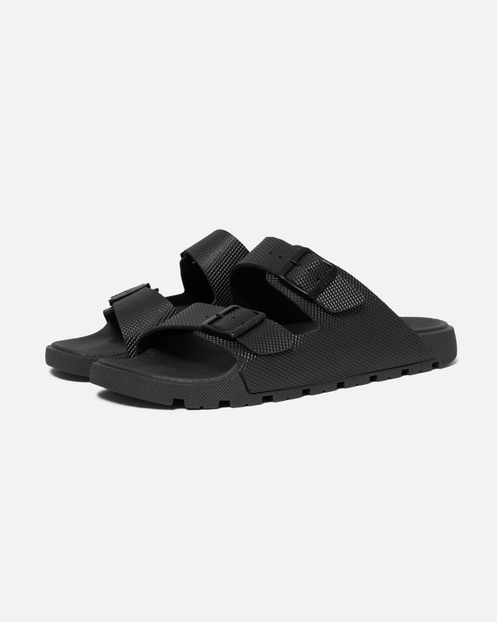 BOSS Orange Surfley Mens Twin-Strap Sandals - Black 001