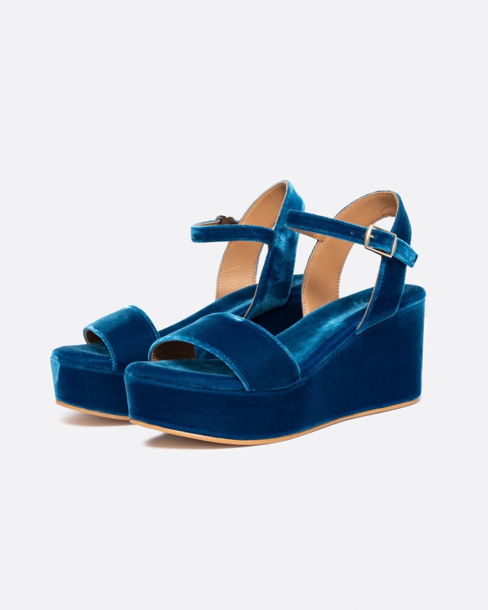 Penelope Chilvers Girasol Velvet Womens Platform Sandal